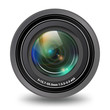 © Sentavio - Photo video Camera lens isolated front view realistic vector