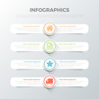 © Sentavio - Multicolor 4 step process vector template Infographic background