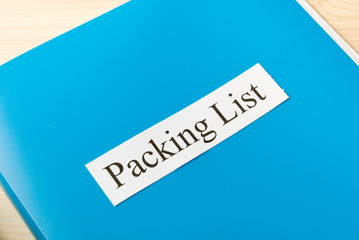 Wall Mural - packing list