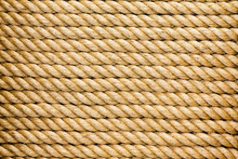 Neatly Organised Parallel Strands Of Rope