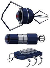 Wall Mural - Different design of nanobots