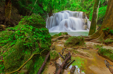 huaymaekamin waterfall - kanchanaburi