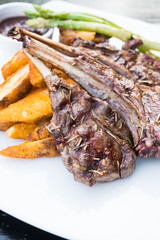 Sticker - Grilled lamb chop steak