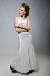 © vladimirvu - girl in white dress in rock style