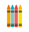 cartoon crayons colors graphic isolated vector illustration eps 10