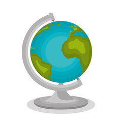 Poster - cartoon globe school icon design vector illustration eps 10