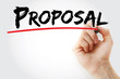 © dizain - Hand writing Proposal with marker, concept background