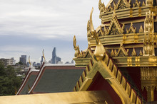 Buddhist Temple Detail Bangkok