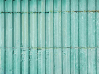 Sticker - Rusty green painted metal wall with cracked paint, texture color