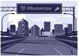 Fototapeta Miasto - Albuquerque skyline
