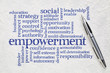 © MarekPhotoDesign.com - empowerment word cloud on paper
