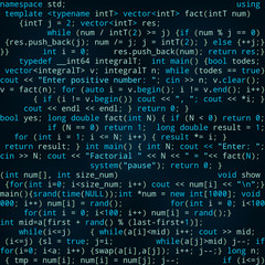 seamless dark blue pattern with program code