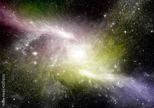 Fototapeta na szkło galaxy in a free space