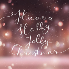 Wall Mural - holly jolly christmas