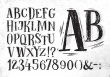 Pencil Font Black Alphabet