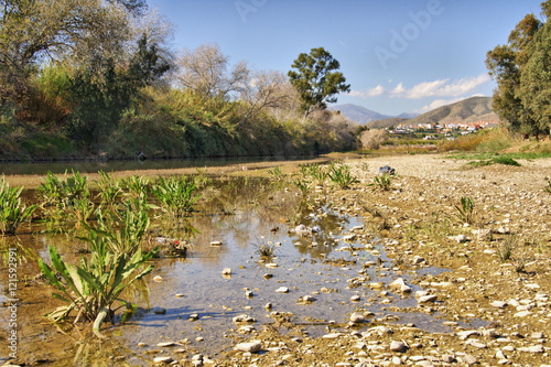 Fotografía Cauce seco del rio Guadalhorce en verano