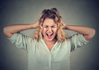 © pathdoc - Stressed angry woman yelling screaming has temper tantrum