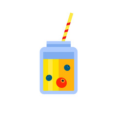 Poster - Berries Smoothie in Jar Icon