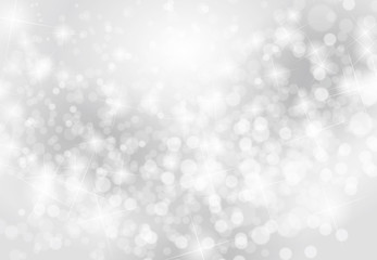 Sticker - Christmas silver background