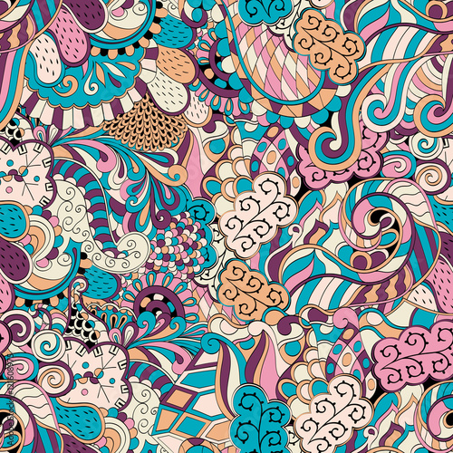 maswerk-bezproblemowa-uspokajajacy-wzor-projekt-mehndi-etniczne-kolorowe-doodle-tekstury-zakrzywione-tlo-doodling-wektor