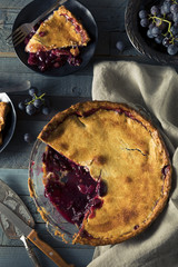 Canvas Print - Homemade Sweet Concord Grape Pie