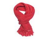 Fototapeta Desenie - Red scarf on a white background.