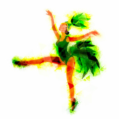 Wall Mural - Samba Dancer for Party celebration.