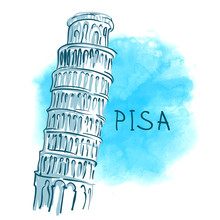 World Famous Landmark Series: The Leaning Tower, Pisa, Italy, Eu