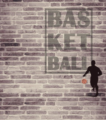 Wall Mural - Basketball background