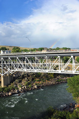 Wall Mural - Gardner Montana and Bridge