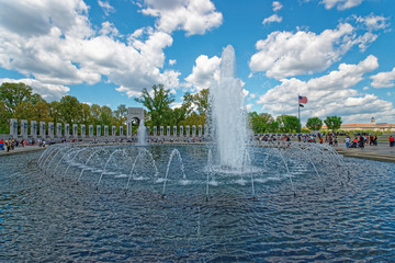 Wall Mural - National World War II Memorial in Washington DC