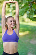 © FS-Stock - Young girl stretching outdoors. Jogging - workout preparations.
