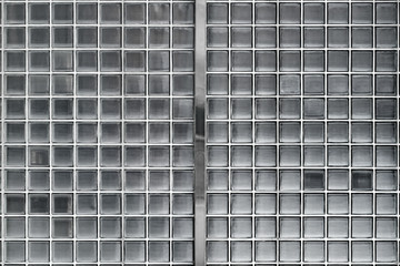 Glass block wall facade, Bangkok, Thailand