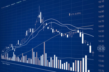 Wall Mural - Stock market statistics chart