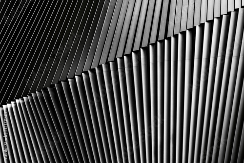 Fotografie, Obraz Metal louver architectural detail, Bangkok, Thailand