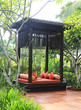 lounge at tropical resort