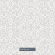 Gray Flower Pattern Background