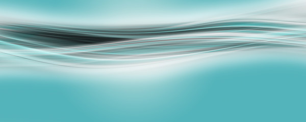 Poster - Abstract elegant wave panorama design with space for your text