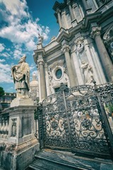 Wall Mural - Photos of individual parts of the Cathedral of Saint Agatha