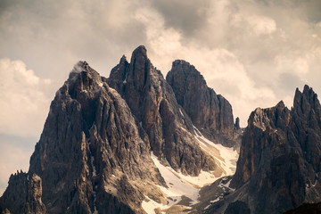 Sticker - Mountain peaks  in dolomites