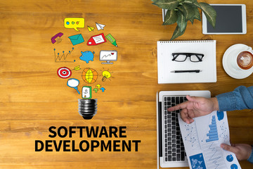Fototapete - SOFTWARE DEVELOPMENT
