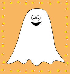 Canvas Print - Candy Corn Ghost