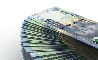 Wall Mural - Stack of South African Rand