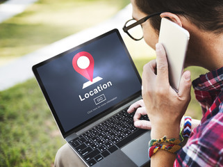 Poster - Location Marker Point Map Navigation Concept