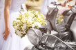 © Africa Studio - Wedding concept. Beautiful bouquet on scooter, closeup