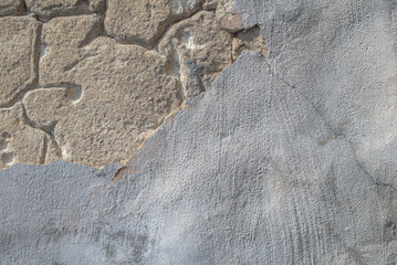 cracks in old plaster wall, abstract concrete, landscape style, great background or texture