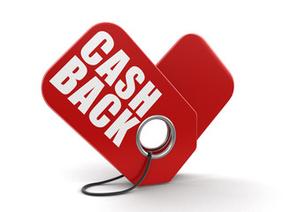 Aufkleber - Label cash back. Image with clipping path