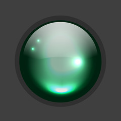 Poster - Glossy circle button for your design