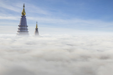 Landscape of two pagodas noppamethanedol noppapol phumsiri at in