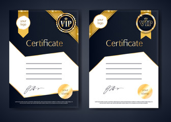 VIP premium certificates templates set.